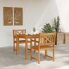 vidaXL Garden Dining Set 3 pcs Brown Solid Acacia wood