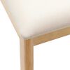vidaXL Dining Chair 2 pcs Natural and Light Solid Rubberwood