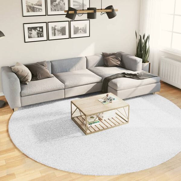 vidaXL Rug OVIEDO Short Pile Grey &Oslash; 280 cm