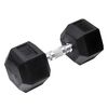 Orange Gym Hex Dumbbell 20 kg Black