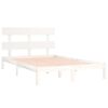 vidaXL Bed Frame without Mattress White 200x200 cm Solid Wood