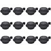 vidaXL Solar Lamp | Set of 12 | Black | Plastic | Standard | Solar | Solar Lamp