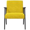 vidaXL Armchair Yellow 59 x 75 x 78 cm Velvet