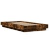 vidaXL Bed Frame without Mattress Smoked Oak 100x200 cm