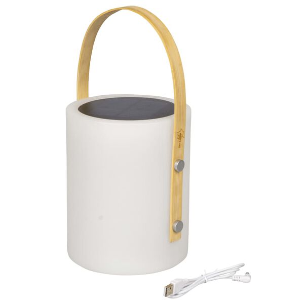 Bo-Camp Table Lamp Longford White LED