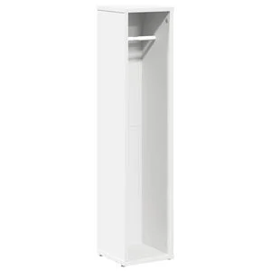 vidaXL Bathroom Cabinet with Roll Holder White 20.5x20x90 cm