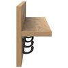 vidaXL Wall-Mounted Coat Rack Artisan Oak 60 x 10.5 x 18 cm