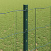 vidaXL Fence with Post Green 1.2 x 25 m Steel