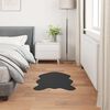 vidaXL Faux Rabbit Fur Rug Olite Black 60 x 90 cm Polyester