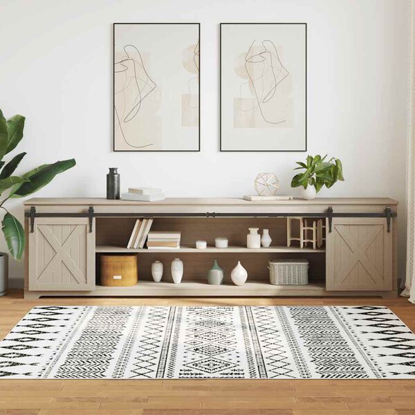 vidaXL Sliding Cabinet Door Kit 244 cm Carbon Steel