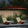 vidaXL Garden Parasol Terracotta 385 x 209 x 244 cm Polyester