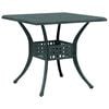 vidaXL Garden Table Green 80x80x75 cm Cast Aluminium