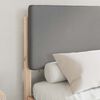 vidaXL Bed Frame with Upholstered Headboard Light Grey 120 x 190 cm