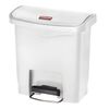 Rubbermaid Step-on Container Slim Jim 15 L White