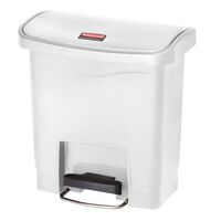 Rubbermaid Step-on Container Slim Jim 15 L White