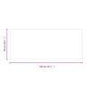 vidaXL Fireplace Glass Plate Rectangular 120x50 cm