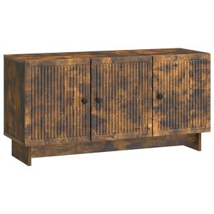 vidaXL TV Cabinet Smoked Oak 99 x 34.5 x 50 cm Engineered Wood