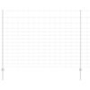 vidaXL Outdoor Wild Fence with Posts 25 x 1.6 m Galvanised Steel Mesh