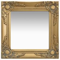 vidaXL Wall Mirror Baroque Style 40x40 cm Gold
