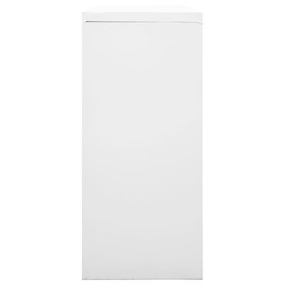 vidaXL Sliding Door Cabinet Grey 90x40x90 cm Steel