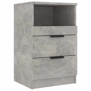 vidaXL Bedside Cabinet Concrete Grey Engineered Wood