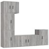 vidaXL 5 Piece TV Cabinet Set Grey Sonoma Engineered Wood