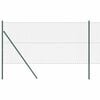 vidaXL Chainlink Fence Ground Fix 25 x 1 m PVC-Coated Steel Green Mesh