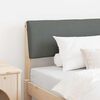 vidaXL Upholstered Headboard Dark Grey 100 cm Solid Pine Wood