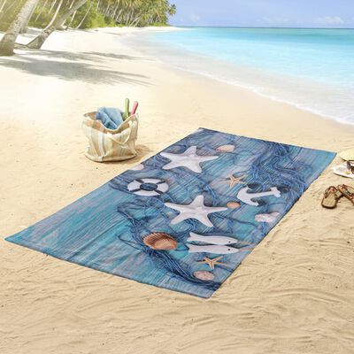 Good Morning Beach Towel KEVIN 100x180cm Blue