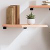 vidaXL Wall Shelf 40x60x(2-4) cm Untreated Solid Wood Oak