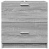 vidaXL Sink Cabinet Grey Sonoma 59x37x59 cm Engineered Wood