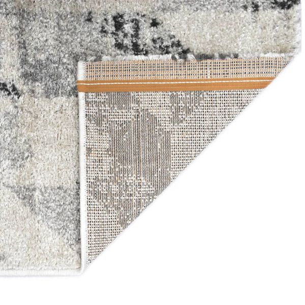 vidaXL Rug Grey and White 80x150 cm PP