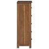 vidaXL Chest of Drawers Brown 45 x 35 x 110 cm Solid Teak Wood