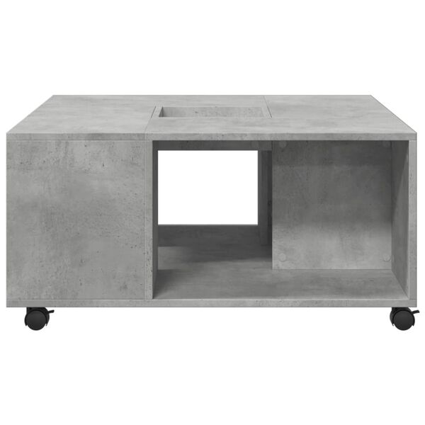 vidaXL Coffee Table Concrete Grey 80x80x40 cm Engineered Wood