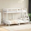 vidaXL Bunk Bed without Mattress 80x200/120x200 cm White Solid Wood