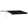 vidaXL Electric Retractable Awning Black and Anthracite 3 x 2.5 m