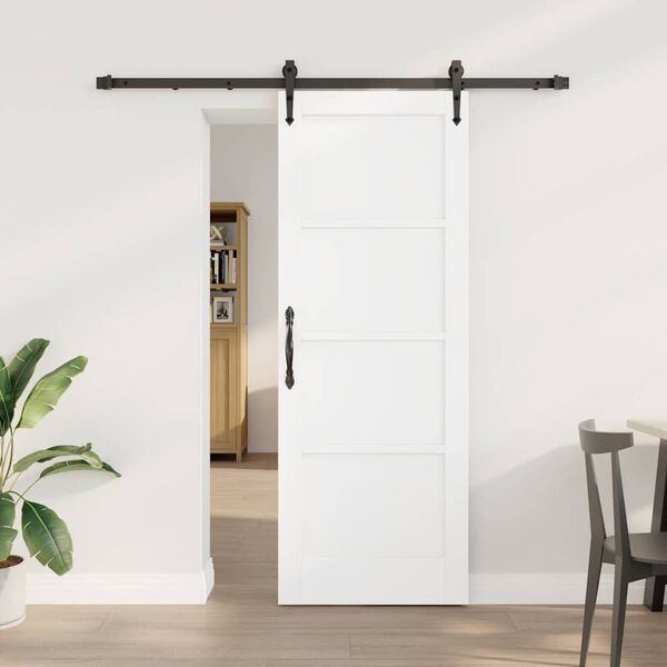 vidaXL Sliding Door ORKDAL White 73.5 x 198.5 cm Solid Pine Wood