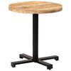 vidaXL Bistro Table | Natural Mango Wood and Black
