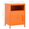 vidaXL Nightstand Orange 35x35x51 cm Steel