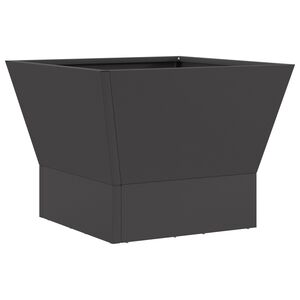 vidaXL Fire Pit Black 40 x 40 x 35 cm Steel