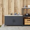 vidaXL Kitchen Storage with Shelf Anthracite 90 x 50 x 53 cm Steel