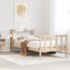 vidaXL Bed Frame without Mattress 100x200 cm Solid Wood Pine