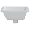 vidaXL Bathroom Sink White 39x30x18.5 cm Rectangular Ceramic