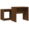 vidaXL Nesting Coffee Tables 2 pcs Brown Oak Engineered Wood