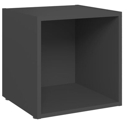 vidaXL 3 Piece TV Cabinet Set Grey Engineered Wood