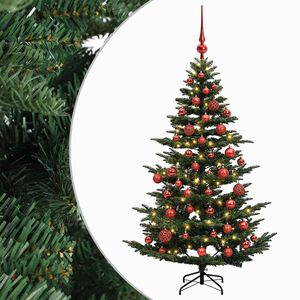 vidaXL Artificial Christmas Tree with Bauble 120 cm 150 LEDs