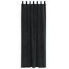 vidaXL Blackout Curtains 2 pcs Black 140 x 225 cm Velvet