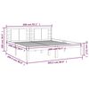 vidaXL Bed Frame without Mattress Grey 200x200 cm Solid Wood Pine