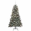 vidaXL Artificial Christmas Tree with 300 LEDs with Stand Green 180 cm