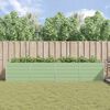 vidaXL Planter Pastel Green 385 x 100 x 75 cm Galvanised Steel